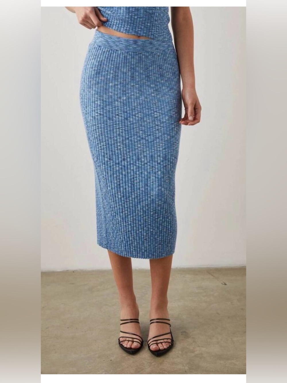 Rails Kendal Blue Multi Space Dye Skirt NWT Size Large